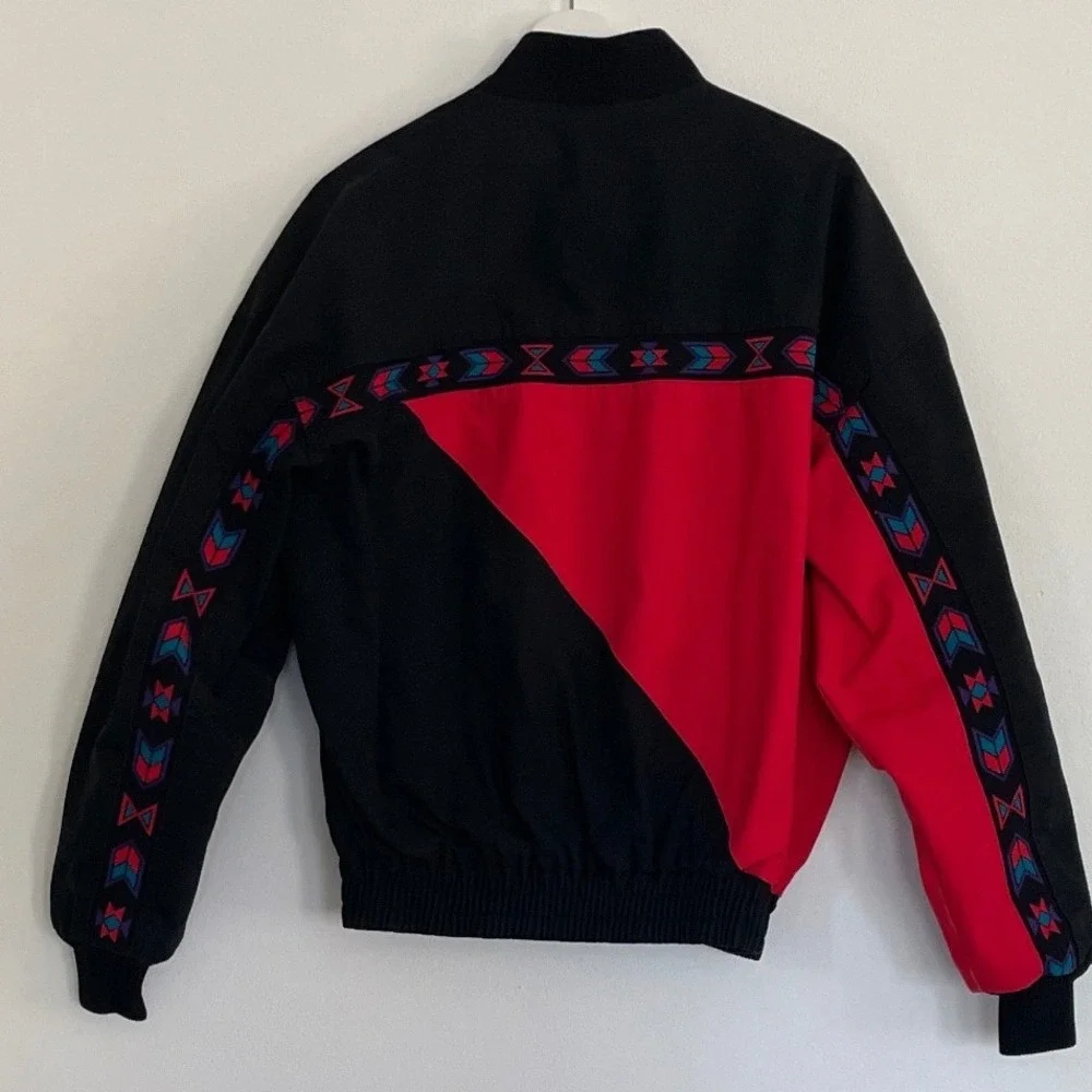 VTG Davis‎ James Southwestern Bomber Jacket Mens M Vintage Western Santa Fe USA